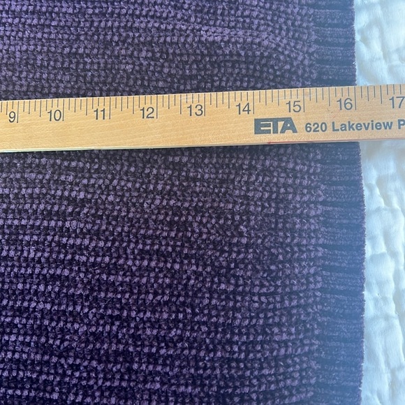 Garage Cropped Hooded Purple Pullover Sweater - Picture 10 of 11